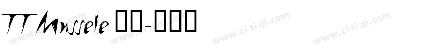TT Mussele 粗体字体转换